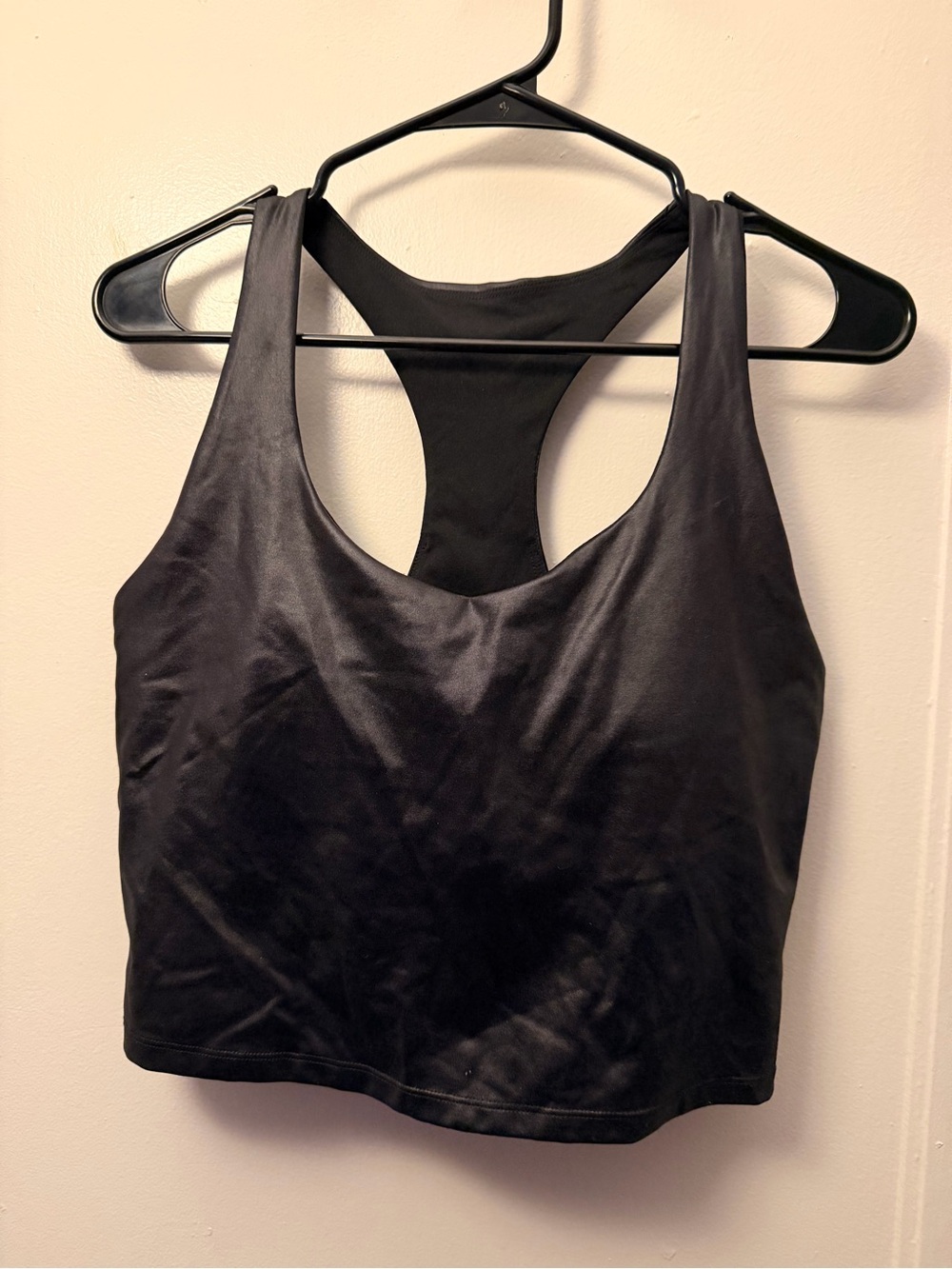 Fabletics Faux Leather Built in Bra Tank